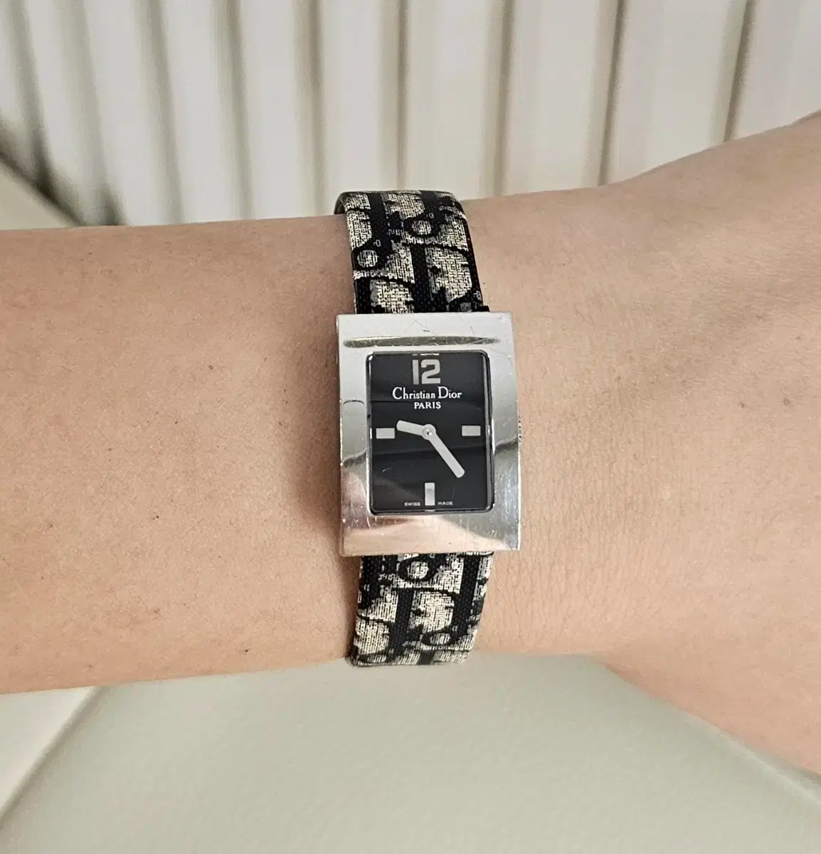 女性用腕時計（Christian Dior） 美品：ディオール腕時計ダイヤ&シェル